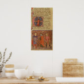 Merlin tutoring Arthur Poster (Küche)