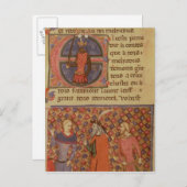 Merlin tutoring Arthur Postkarte (Vorne/Hinten)