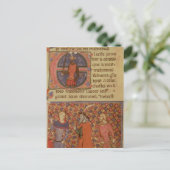 Merlin tutoring Arthur Postkarte (Stehend Vorderseite)