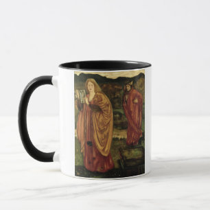 MERLIN und Nimue von "Morte d'Arthur", 1861 Tasse