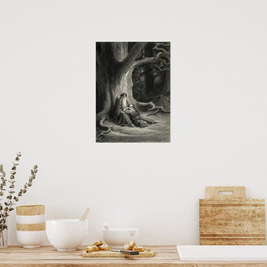 Merlin und Vivien Poster (Küche)