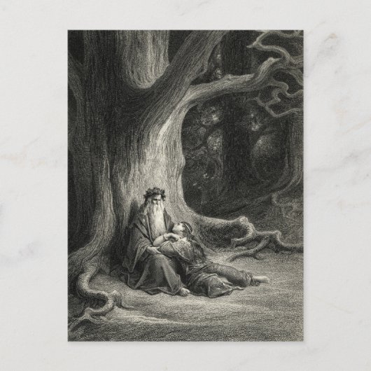 Merlin und Vivien Postkarte (Vorderseite)