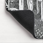 Merlin von Aubrey Beardsley - HD Mousepad (Ecke)