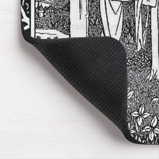 Merlin von Aubrey Beardsley - HD Mousepad (Ecke)