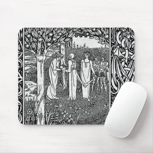 Merlin von Aubrey Beardsley - HD Mousepad (Mit Mouse)
