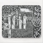 Merlin von Aubrey Beardsley - HD Mousepad (Vorne)