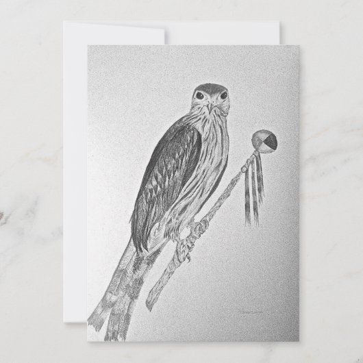 Merlin's Wand Feiertagskarte (Vorderseite)