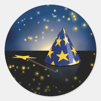 MerlinsHat_Shuttr.jpg Runder Aufkleber