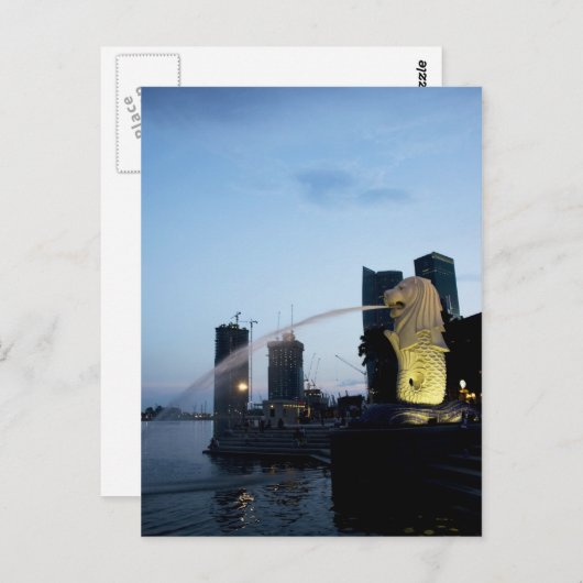 Merlion Postkarte (Vorne/Hinten)