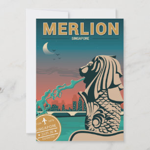 Merlion Singapur Einladung
