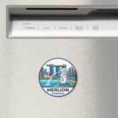 Merlion Singapur Magnet (In Situ (Geschirrspüler))