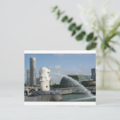 Merlion Singapur Postkarte (Stehend Vorderseite)