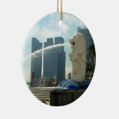 Merlion Skulptur Singapur Keramik Ornament (Rechts)