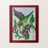 Merlot Hummingbird Puzzle (Vertikal)