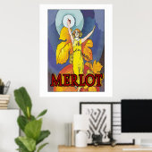Merlot Maid, Wein Poster (Heimbüro)