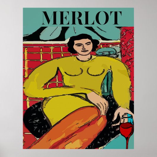 Merlot Maid, Wein Poster (Vorne)