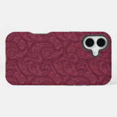 Merlot Paisley iPhone Hülle (Rückseite (Horizontal))