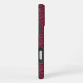 Merlot Paisley iPhone Hülle (Rechte Seite)