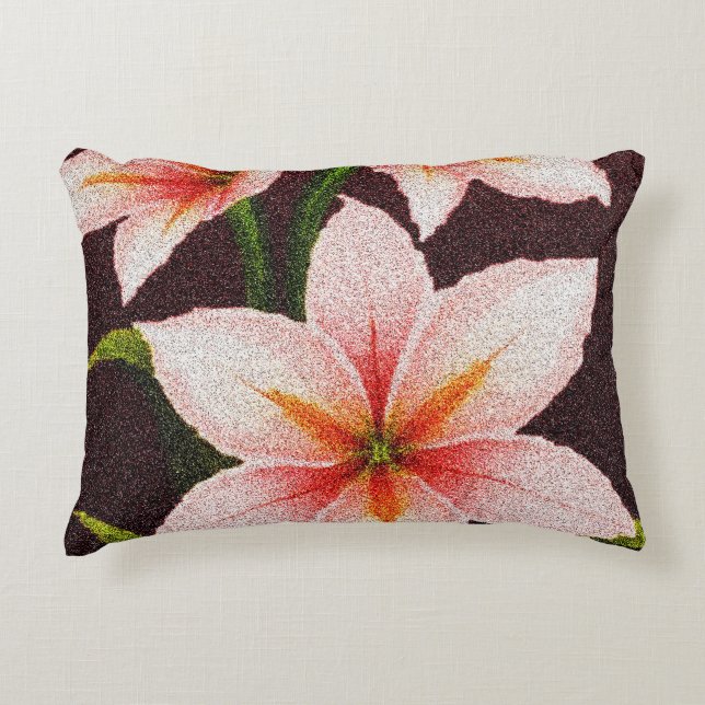 Merlot Radiance Lily Dekokissen (Vorderseite)