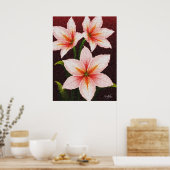 Merlot Radiance Lily Poster (Küche)