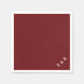 Merlot Red Solid Color Trend Serviette (Vorderseite)