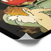 Merlot Trauben, Wein Poster (Ecke)