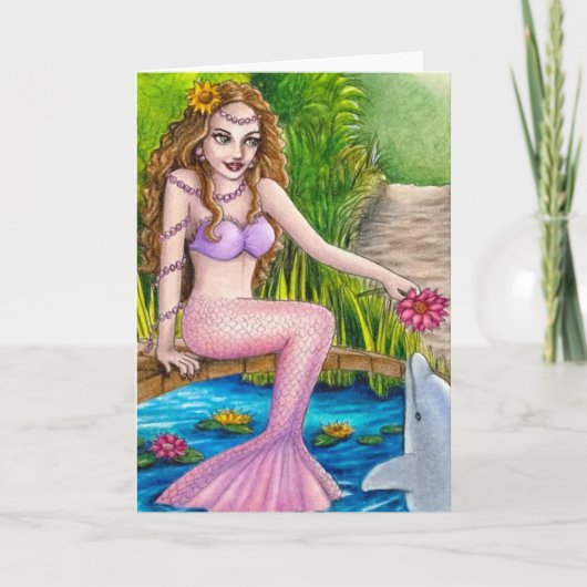 mermaid 18 Note Card Karte (Vorderseite)