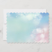 Mermaid 1. Foto Oneder Ocean Geburtstag Einladung (Rückseite)