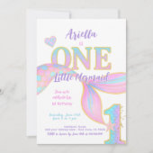 Mermaid 1. Geburtstag Einladung (Vorderseite)