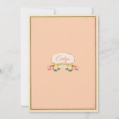 Mermaid 1. Geburtstag Einladung pink (Rückseite)