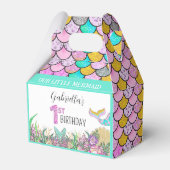 Mermaid 1. Geburtstag Geschenkschachtel (Vorderseite)