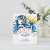 Mermaid 1. Geburtstag Messe Geburtstag (Stehend Vorderseite)