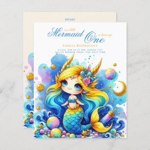 Mermaid 1. Geburtstag oder EDIT AGE Aquamarines Go