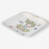 Mermaid 1. Geburtstag Party Pappteller (Gewinkelt)