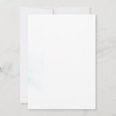 Mermaid 1. Geburtstag Party Pool Party Einladung (Rückseite)