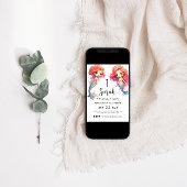 Mermaid 1st Birthday Party Einladung