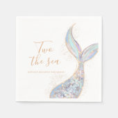 Mermaid 2. Geburtstag Serviette (Vorderseite)