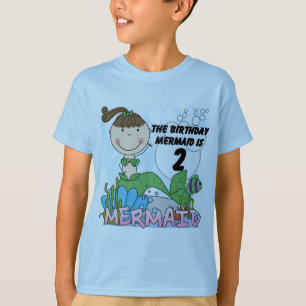Mermaid 2. Geburtstag Tshirts und Geschenke