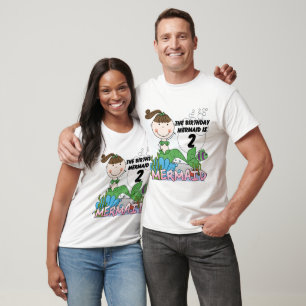 Mermaid 2. Geburtstag Tshirts und Geschenke
