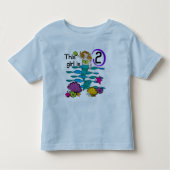 Mermaid 2. Geburtstag Tshirts und Geschenke (Vorderseite)