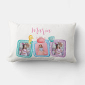 Mermaid 3 Foto Collage Kid Lendenkissen (Vorderseite)