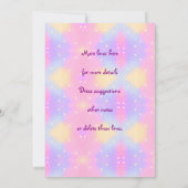 Mermaid 3. Geburtstag Ändern Text anpassen Einladung (Rückseite)