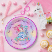 Mermaid 3. Geburtstag Ändern Text anpassen Pappteller (Party)