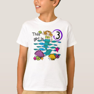 Mermaid 3. Geburtstag T Shirts und Geschenke