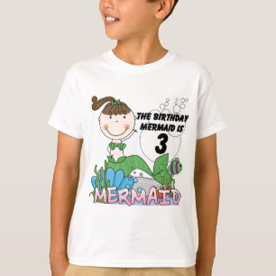 Mermaid 3. Geburtstag Tshirts und Geschenke