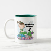 Mermaid 3. Geburtstag Tshirts und Geschenke Zweifarbige Tasse (Links)