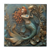 Mermaid 3D-Effekt Fliese (Vorderseite)