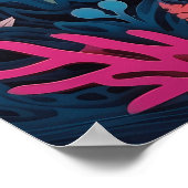 Mermaid 3D Paper Art Poster (Ecke)