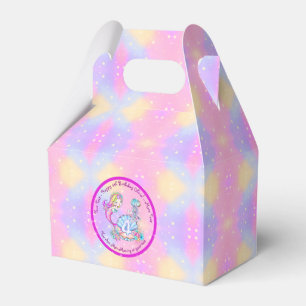 Mermaid 4. Geburtstag Ändern Text anpassen Geschenkschachtel