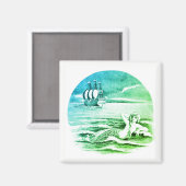 Mermaid 5 Magnet (Vorderseite/Rückseite)